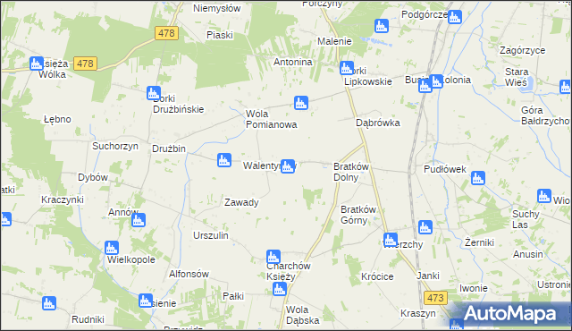 mapa Charchów Pański, Charchów Pański na mapie Targeo