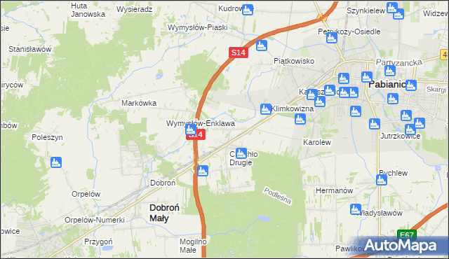 mapa Chechło Pierwsze, Chechło Pierwsze na mapie Targeo