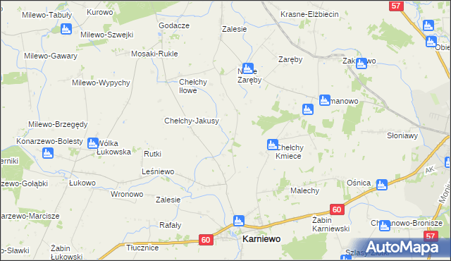 mapa Chełchy-Chabdzyno, Chełchy-Chabdzyno na mapie Targeo