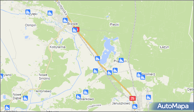 mapa Chmielniki gmina Nowa Wieś Wielka, Chmielniki gmina Nowa Wieś Wielka na mapie Targeo