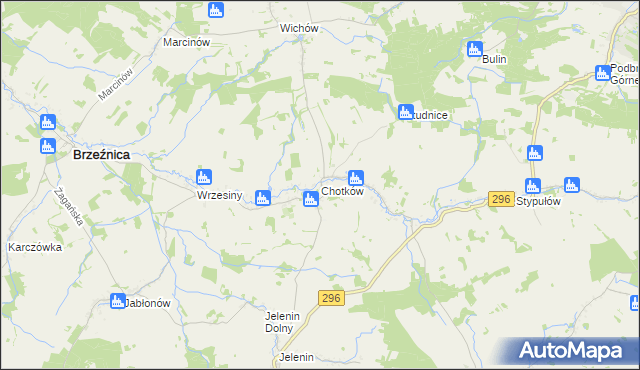 mapa Chotków, Chotków na mapie Targeo