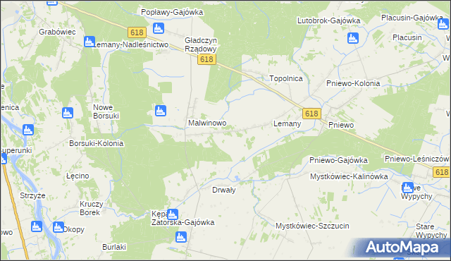 mapa Cieńsza, Cieńsza na mapie Targeo