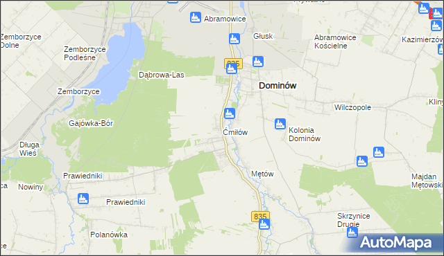 mapa Ćmiłów, Ćmiłów na mapie Targeo