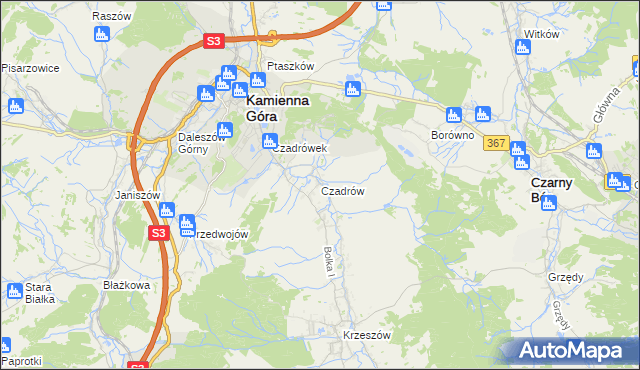 mapa Czadrów, Czadrów na mapie Targeo