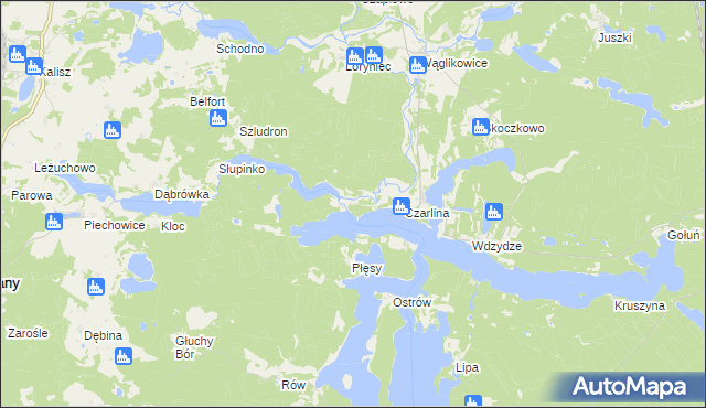 mapa Czarlina-Osada, Czarlina-Osada na mapie Targeo