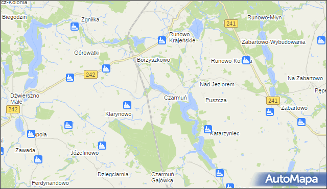 mapa Czarmuń, Czarmuń na mapie Targeo