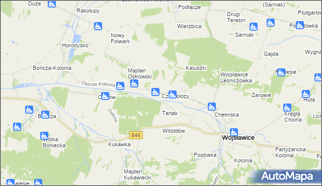 mapa Czarnołozy, Czarnołozy na mapie Targeo