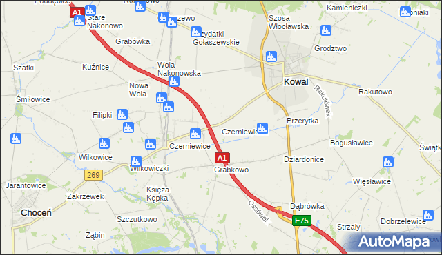 mapa Czerniewiczki, Czerniewiczki na mapie Targeo