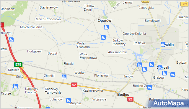 mapa Czesławów gmina Żychlin, Czesławów gmina Żychlin na mapie Targeo