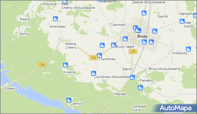 mapa Czyczkowy, Czyczkowy na mapie Targeo