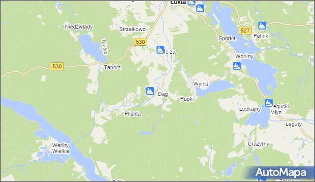 mapa Dąg, Dąg na mapie Targeo