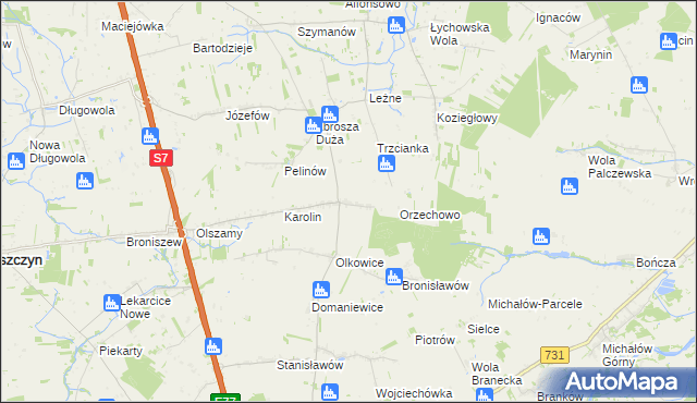 mapa Daltrozów, Daltrozów na mapie Targeo