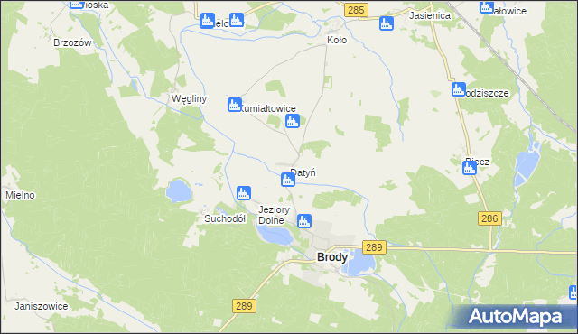 mapa Datyń, Datyń na mapie Targeo