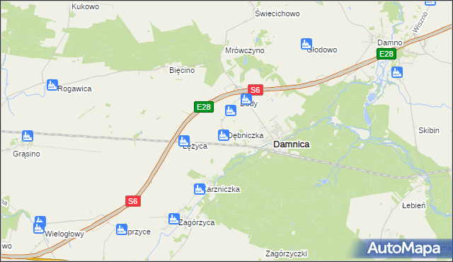 mapa Dębniczka, Dębniczka na mapie Targeo