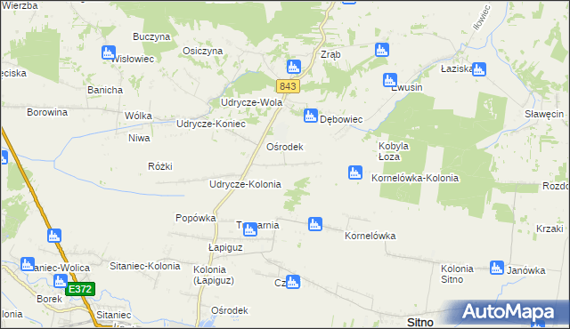 mapa Dębowiec-Kolonia, Dębowiec-Kolonia na mapie Targeo