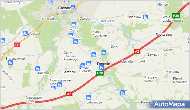 mapa Dmosin Drugi, Dmosin Drugi na mapie Targeo