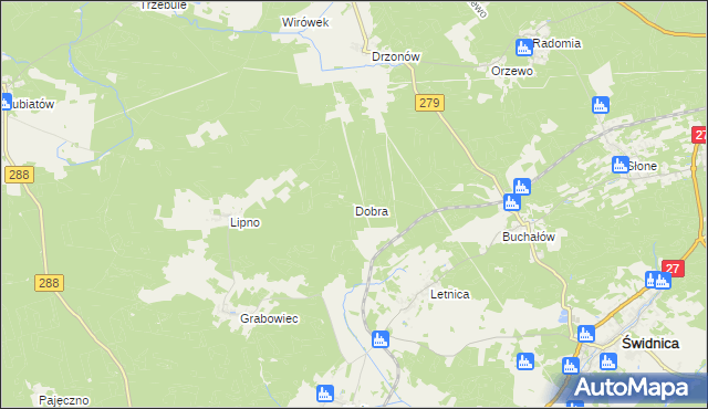 mapa Dobra gmina Świdnica, Dobra gmina Świdnica na mapie Targeo