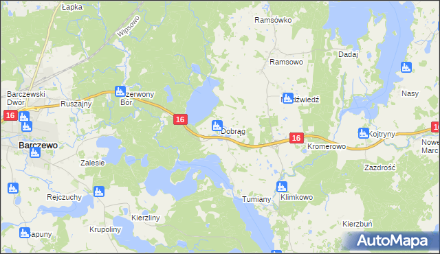 mapa Dobrąg, Dobrąg na mapie Targeo