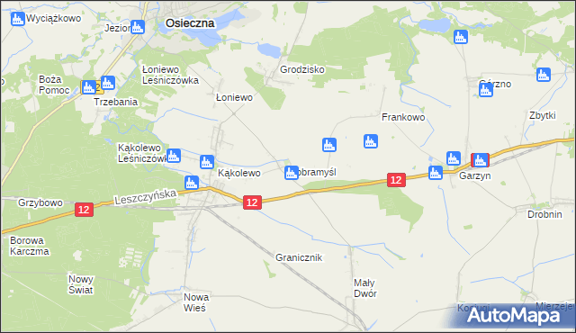 mapa Dobramyśl, Dobramyśl na mapie Targeo