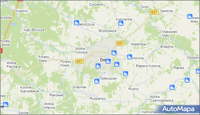 mapa Dobre powiat miński, Dobre powiat miński na mapie Targeo