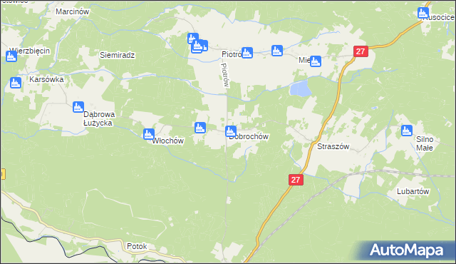 mapa Dobrochów, Dobrochów na mapie Targeo