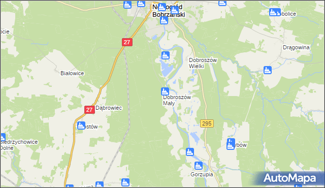 mapa Dobroszów Mały, Dobroszów Mały na mapie Targeo