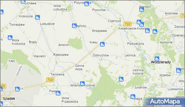 mapa Dobruchów, Dobruchów na mapie Targeo