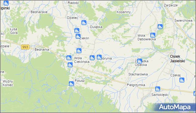 mapa Dobrynia, Dobrynia na mapie Targeo