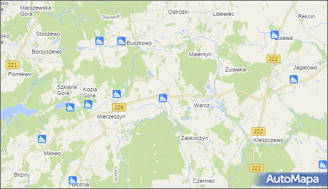 mapa Domachowo gmina Trąbki Wielkie, Domachowo gmina Trąbki Wielkie na mapie Targeo