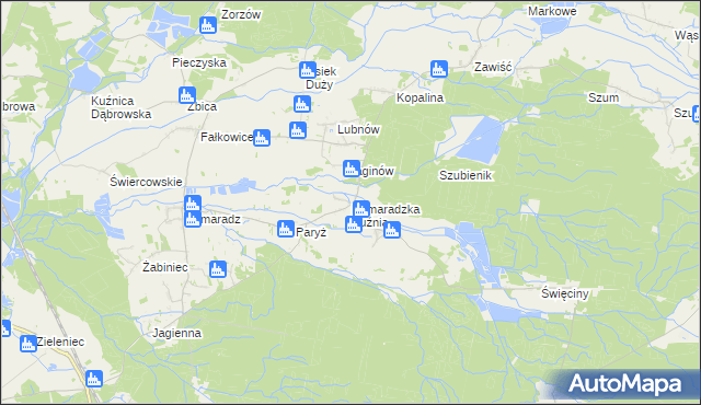 mapa Domaradzka Kuźnia, Domaradzka Kuźnia na mapie Targeo