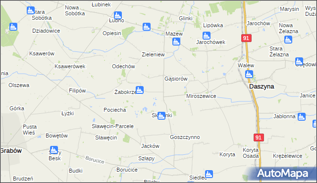 mapa Drzykozy, Drzykozy na mapie Targeo