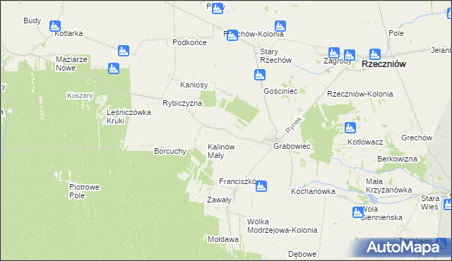 mapa Dubrawa, Dubrawa na mapie Targeo