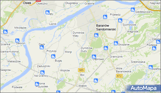 mapa Dymitrów Duży, Dymitrów Duży na mapie Targeo