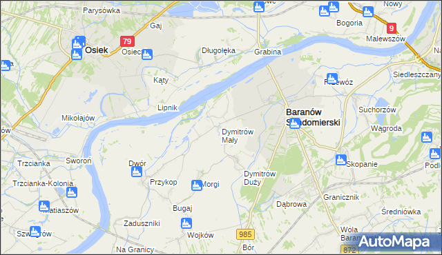 mapa Dymitrów Mały, Dymitrów Mały na mapie Targeo