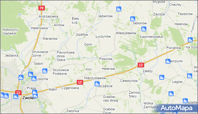 mapa Filipinów, Filipinów na mapie Targeo