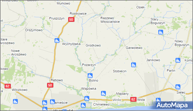 mapa Gawarzec Dolny, Gawarzec Dolny na mapie Targeo