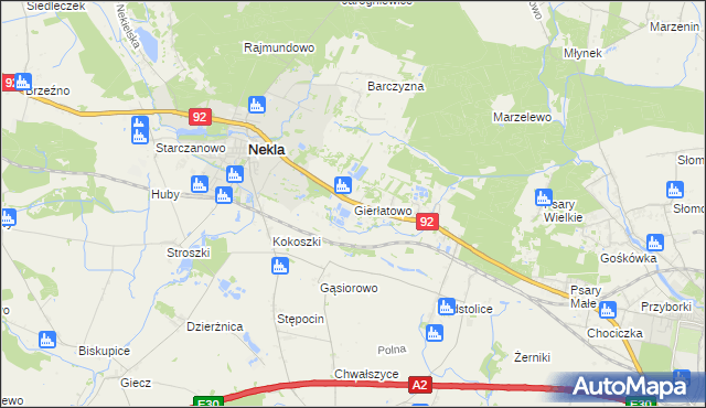 mapa Gierłatowo, Gierłatowo na mapie Targeo