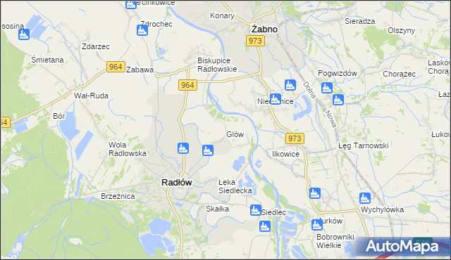 mapa Glów, Glów na mapie Targeo