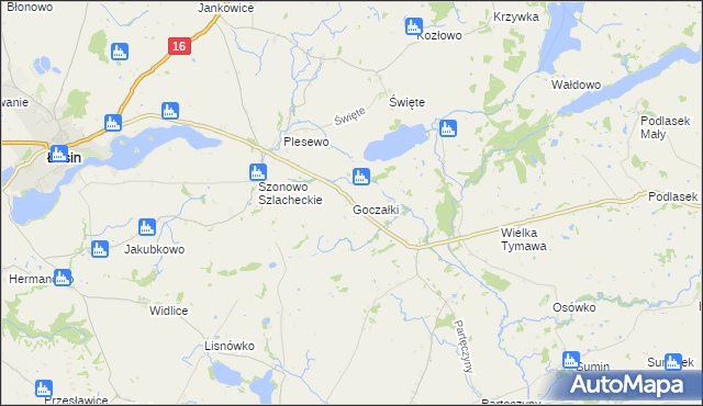 mapa Goczałki, Goczałki na mapie Targeo