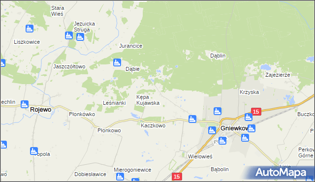 mapa Godzięba, Godzięba na mapie Targeo