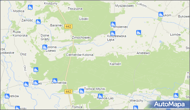 mapa Górne Grądy, Górne Grądy na mapie Targeo