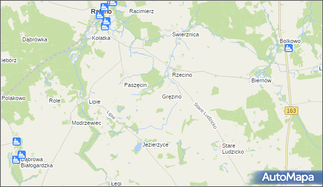 mapa Gręzino, Gręzino na mapie Targeo