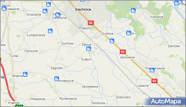 mapa Grodziszów, Grodziszów na mapie Targeo