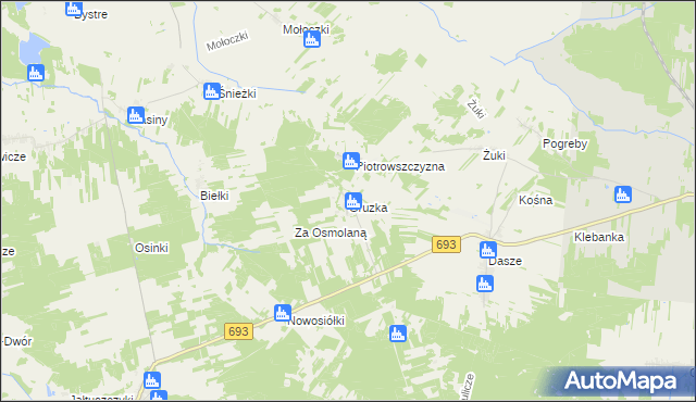 mapa Gruzka, Gruzka na mapie Targeo