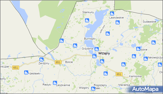 mapa Grzybina, Grzybina na mapie Targeo