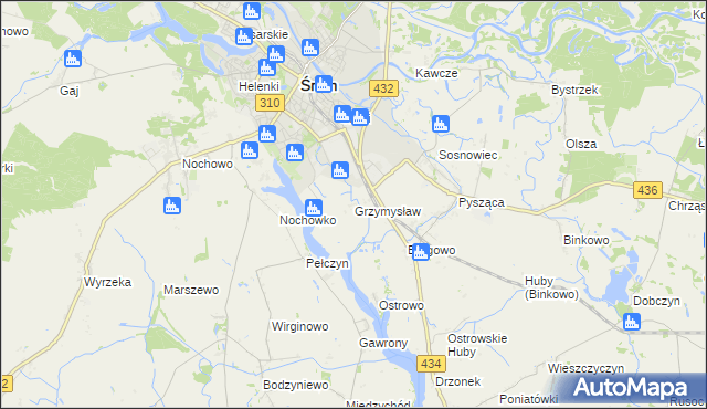 mapa Grzymysław, Grzymysław na mapie Targeo