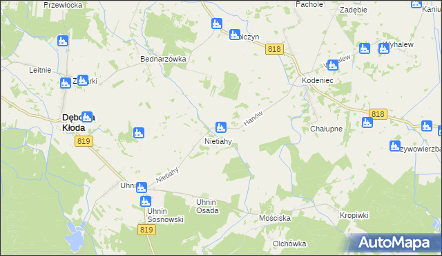 mapa Hanów, Hanów na mapie Targeo