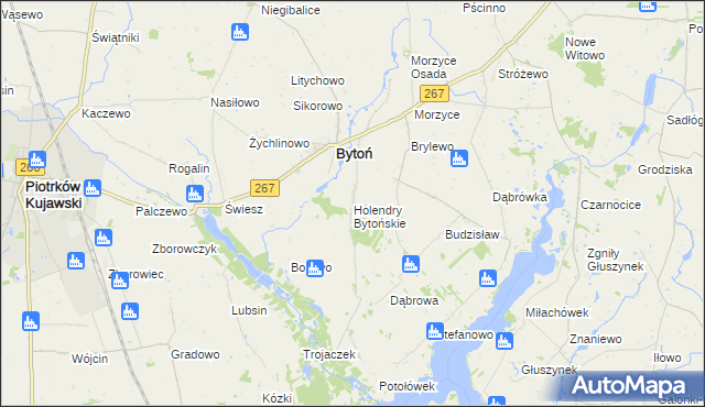 mapa Holendry Bytońskie, Holendry Bytońskie na mapie Targeo