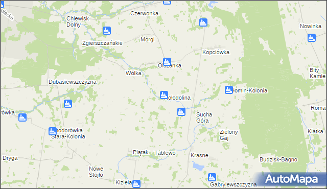 mapa Hołodolina, Hołodolina na mapie Targeo