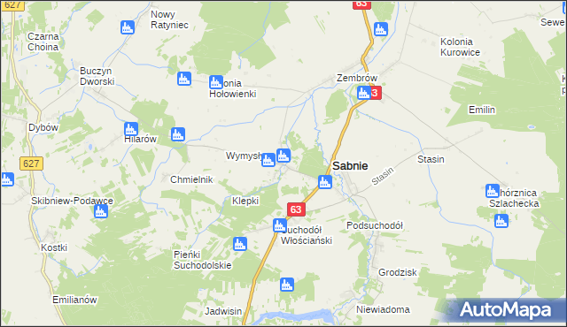 mapa Hołowienki, Hołowienki na mapie Targeo